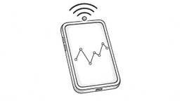 Phone with live monitoring graph