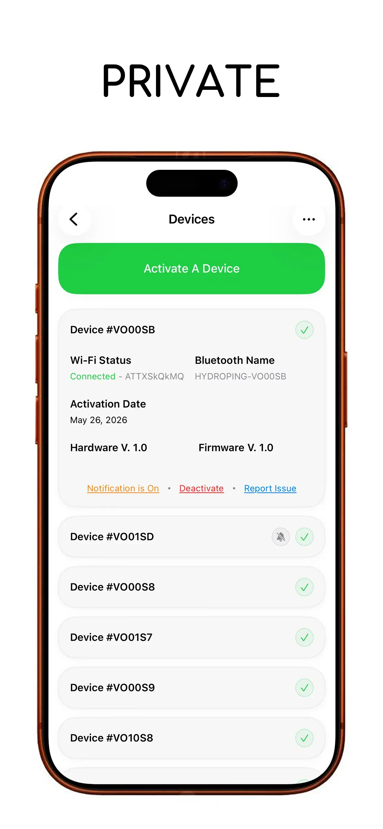 App screenshot - intuitive, virtual, precise plant management all in one place.
