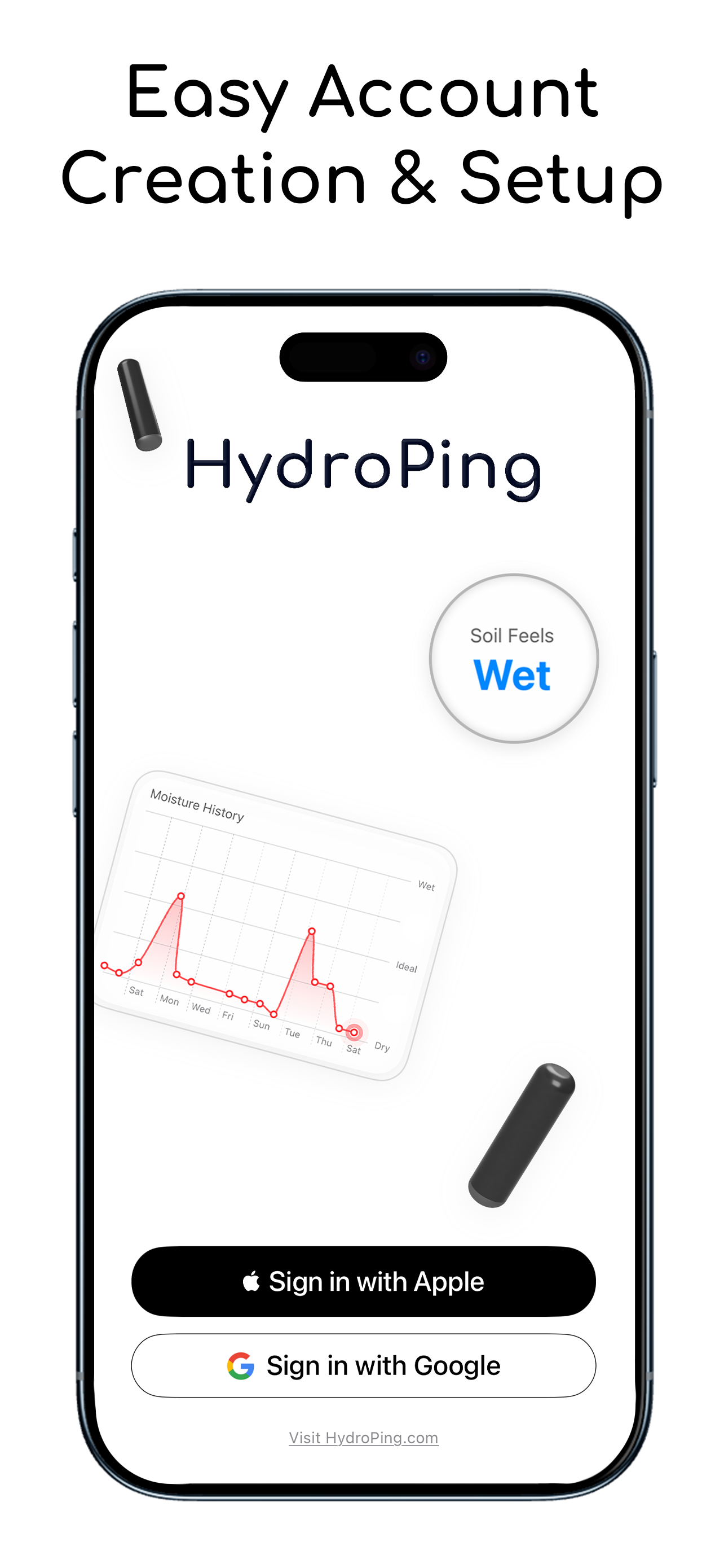 HydroPing app screen 3